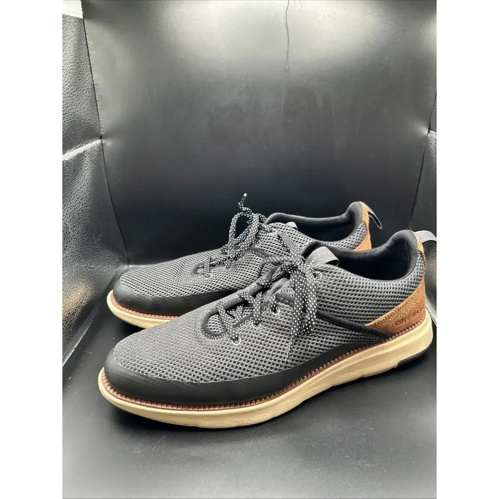 Cole Haan Men's 11.5M Grand 360 Atlantic Gray Mesh Lace-Up Sneaker Brown Suede